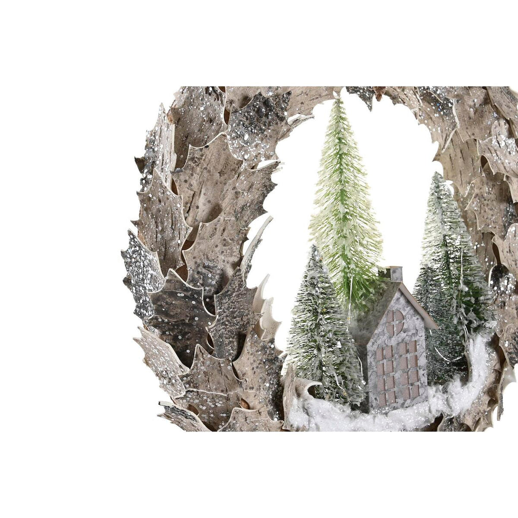 DKD Home Decor Lightweight LED Christmas Wreath 46 x 7.5 x 46 cm