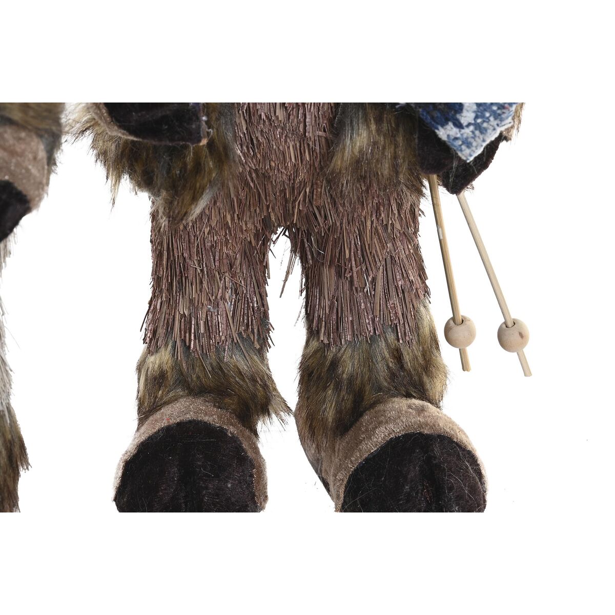 Decorative Figure DKD Home Decor Christmas Natural Reindeer polystyrene (15 x 16 x 35 cm) (2 Units)