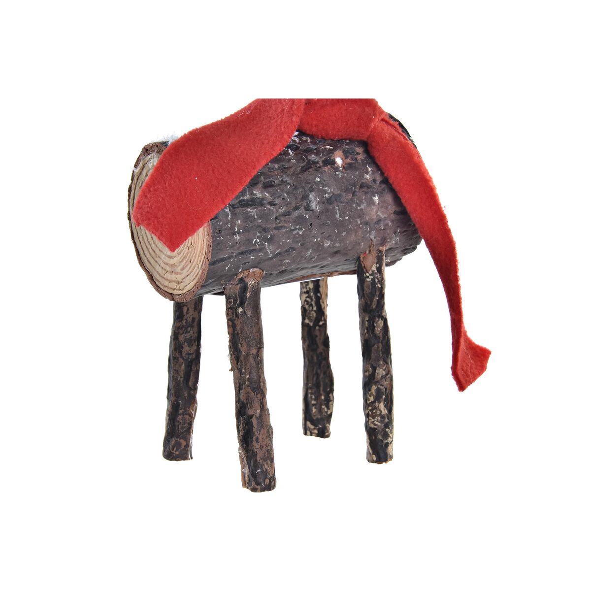 Decorative Figure DKD Home Decor Christmas Glitter Reindeer Birch (10 x 9 x 23 cm) (2 Units)