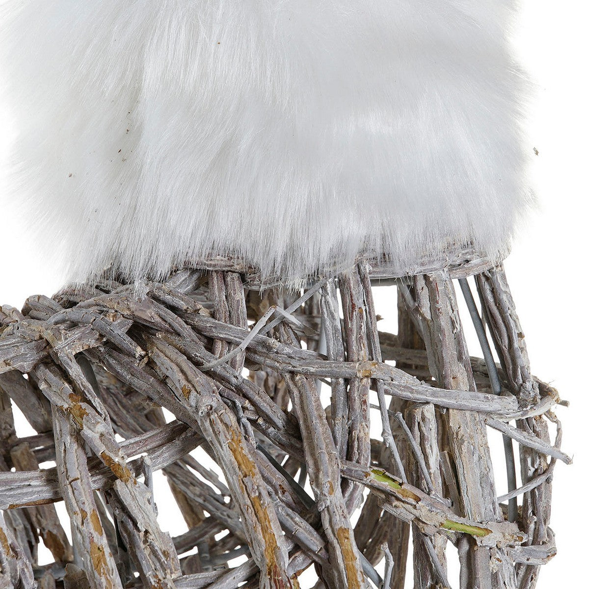 DKD Home Decor Christmas Ornament, White Reindeer, 33 x 14 x 60 cm