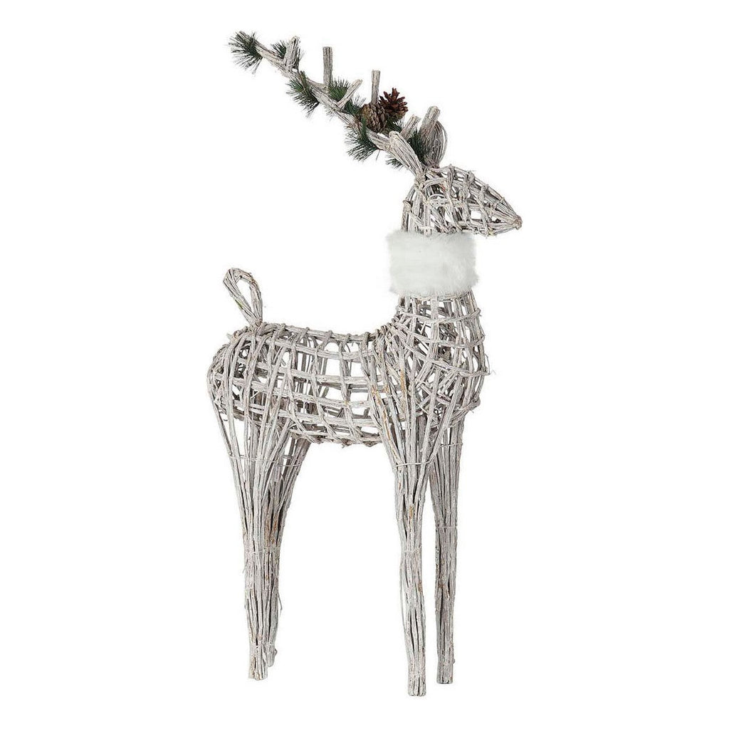 DKD Home Decor Christmas Ornament, White, 53 x 19 x 90 cm, Lightweight LED