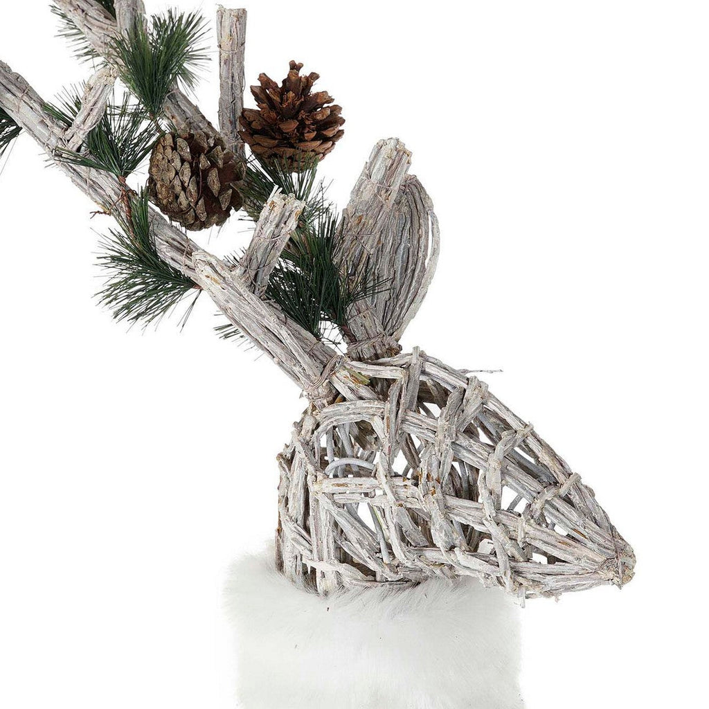 DKD Home Decor Christmas Ornament, White, 53 x 19 x 90 cm, Lightweight LED