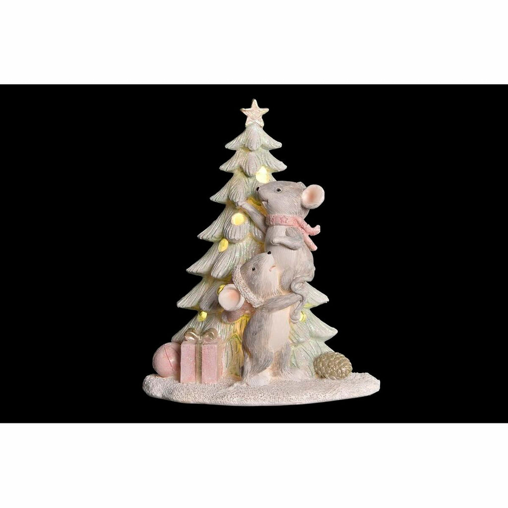 Christmas Ornament DKD Home Decor Resin Mouse (13 x 8.5 x 16 cm) (2 Units)