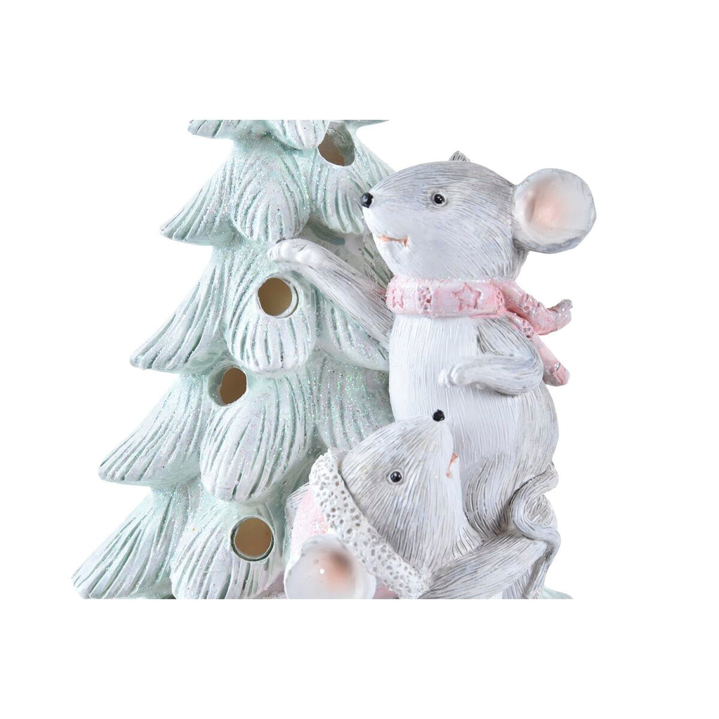 Christmas Ornament DKD Home Decor Resin Mouse (13 x 8.5 x 16 cm) (2 Units)