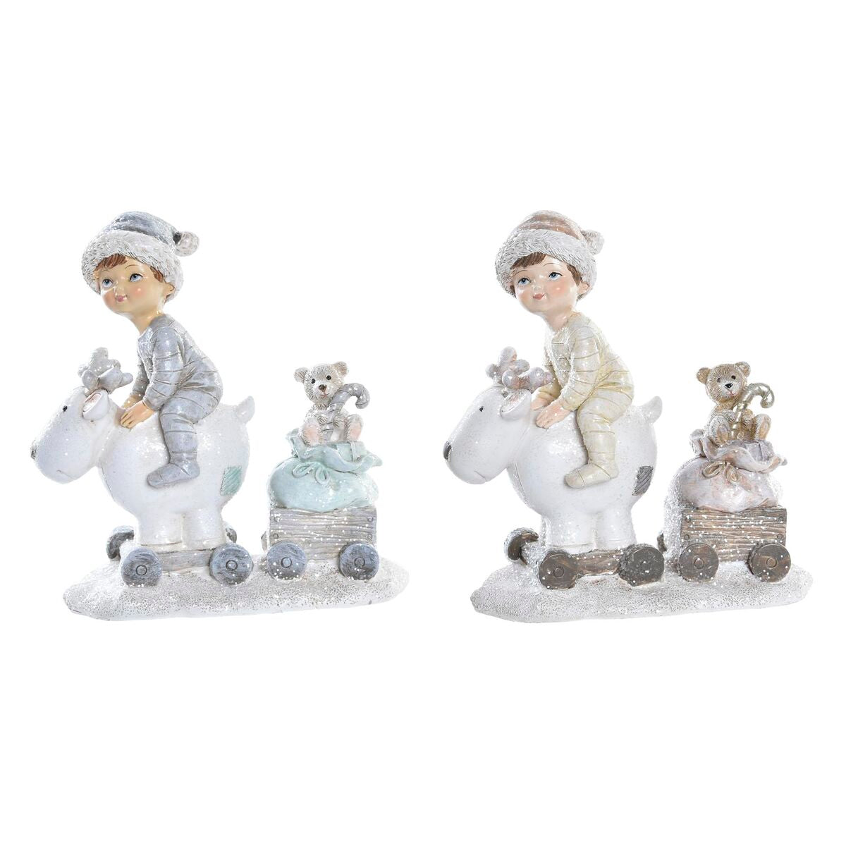 Christmas Ornament DKD Home Decor Resin Boys (13 x 6 x 13.5 cm) (2 Units)