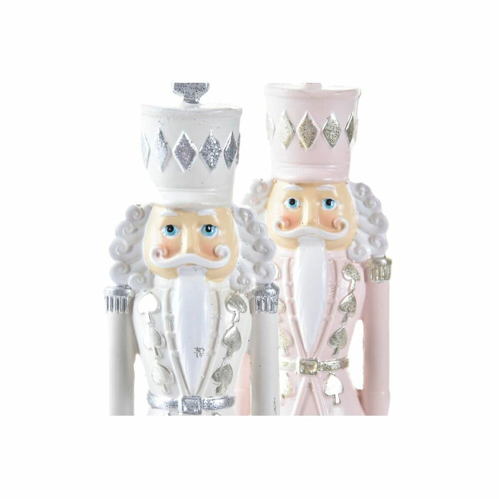 DKD Home Decor Christmas Ornament, Resin Nutcracker (4.5 x 4 x 17 cm) (2 Units)
