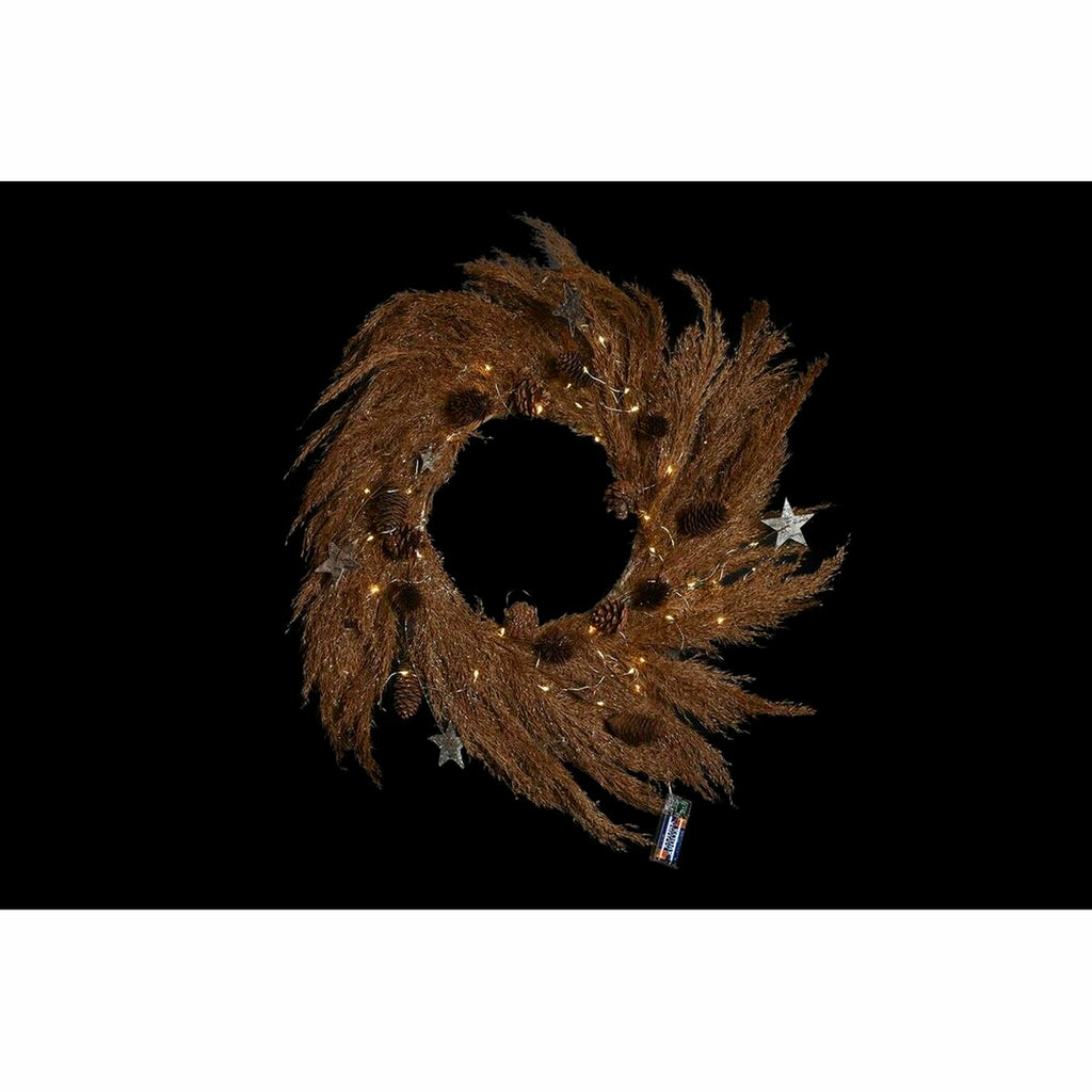 DKD Home Decor Christmas Wreath Flower (2 Units) (60 x 5 x 60 cm)