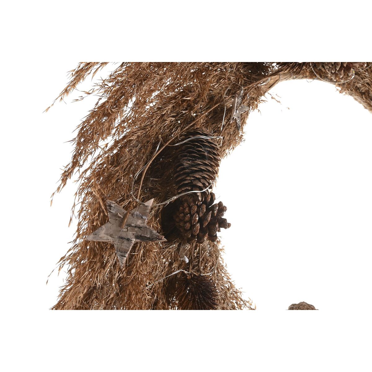 DKD Home Decor Christmas Wreath Flower (2 Units) (60 x 5 x 60 cm)