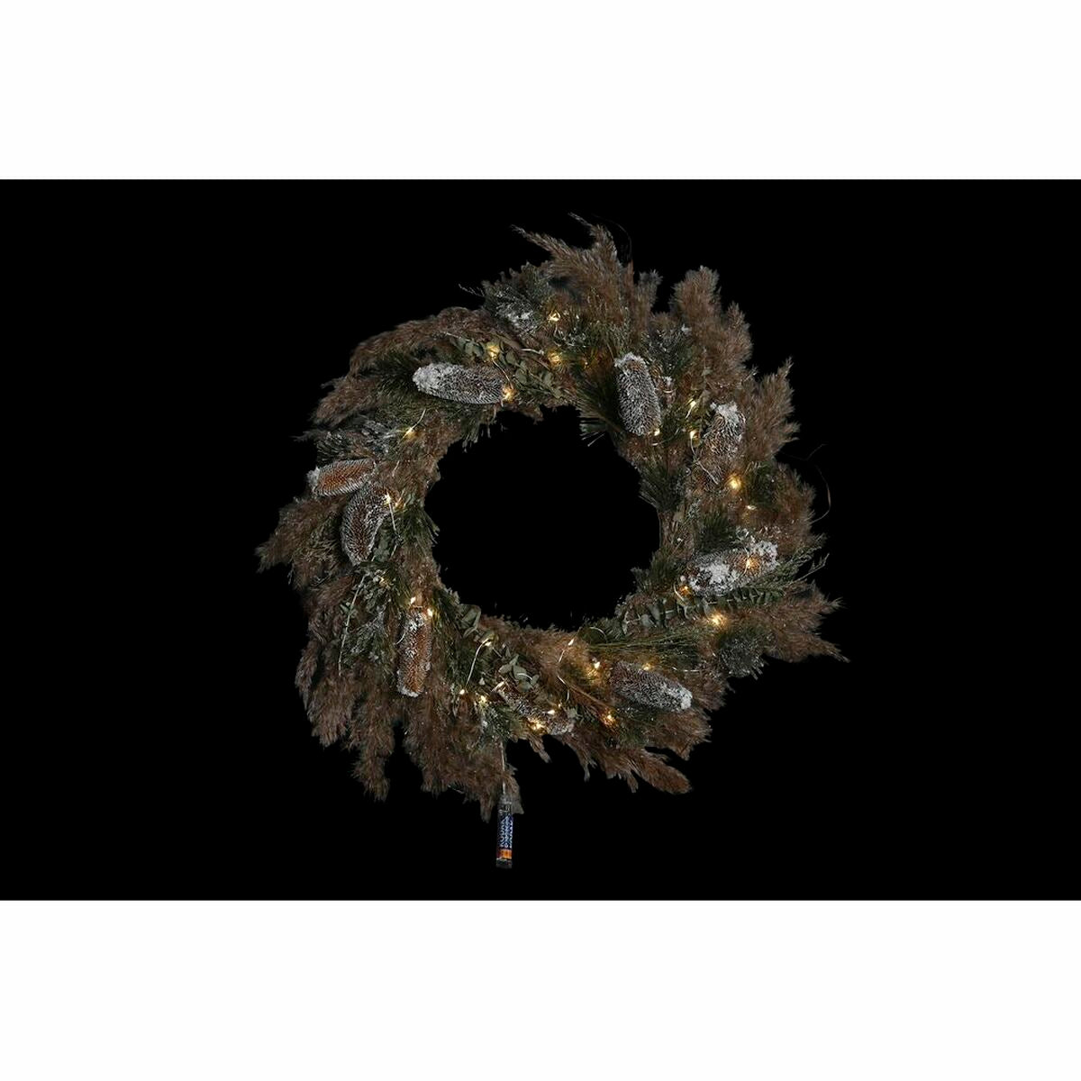 DKD Home Decor Christmas Wreath Flower (60 x 10 x 60 cm) (2 Units)