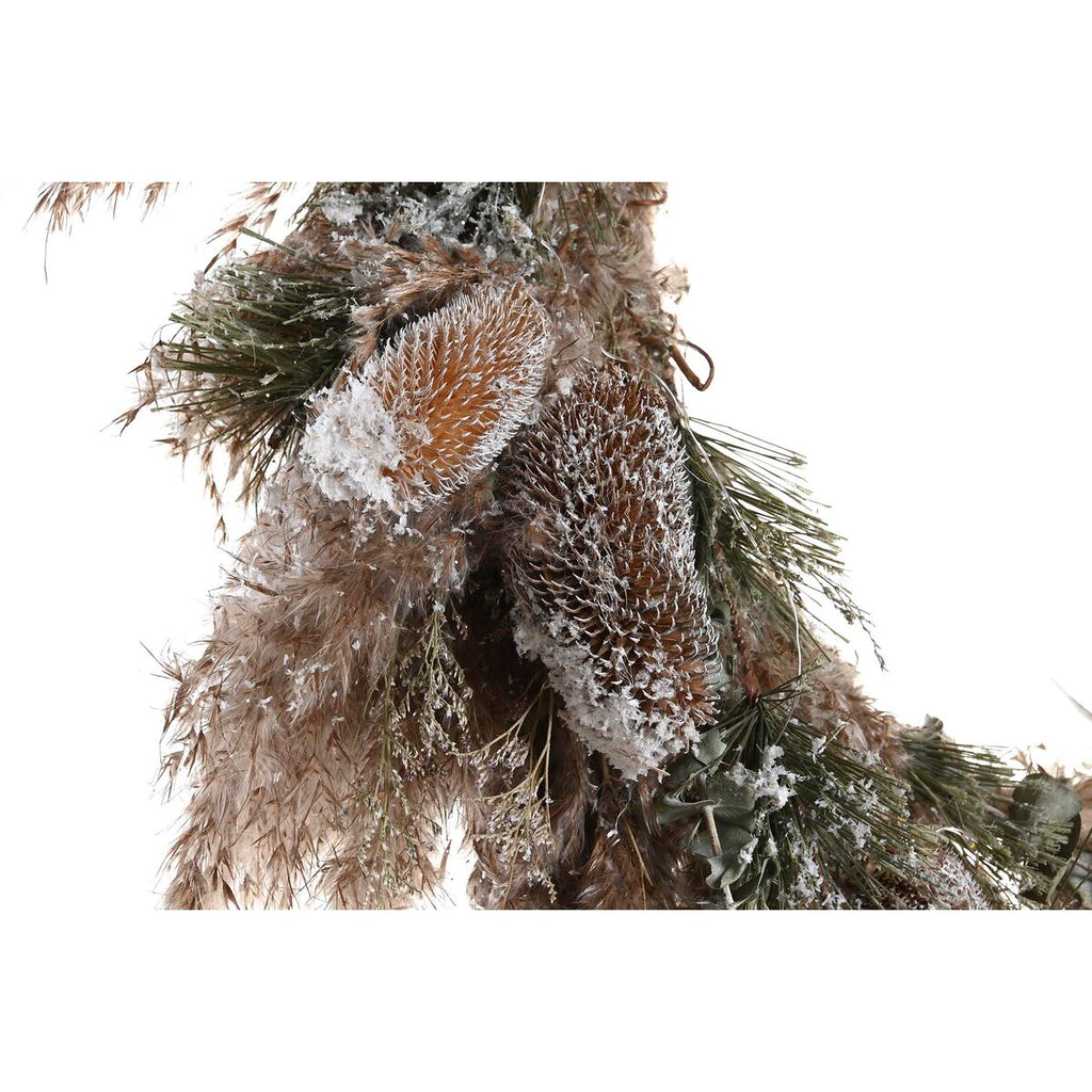 DKD Home Decor Christmas Wreath Flower (60 x 10 x 60 cm) (2 Units)