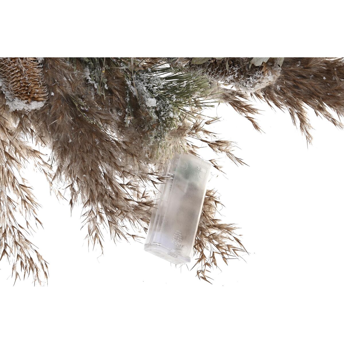 DKD Home Decor Christmas Wreath Flower (60 x 10 x 60 cm) (2 Units)