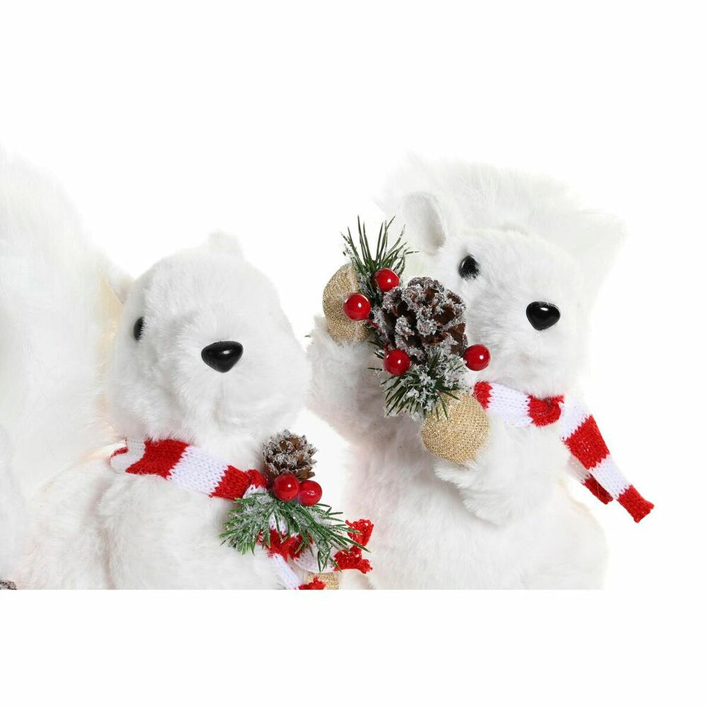 Christmas Ornament DKD Home Decor Polyester Squirrel (3) (23 x 12 x 23 cm) (3 Units)