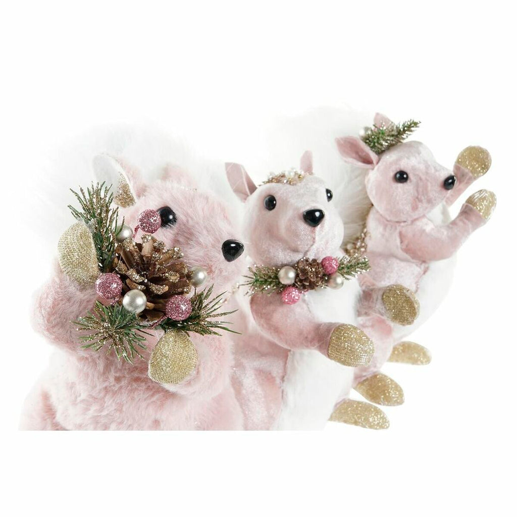 Christmas Ornament DKD Home Decor Polyester Squirrel (13 x 16 x 21 cm) (3) (3 Units)