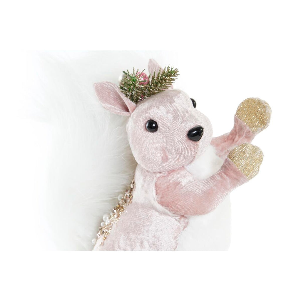 Christmas Ornament DKD Home Decor Polyester Squirrel (13 x 16 x 21 cm) (3) (3 Units)