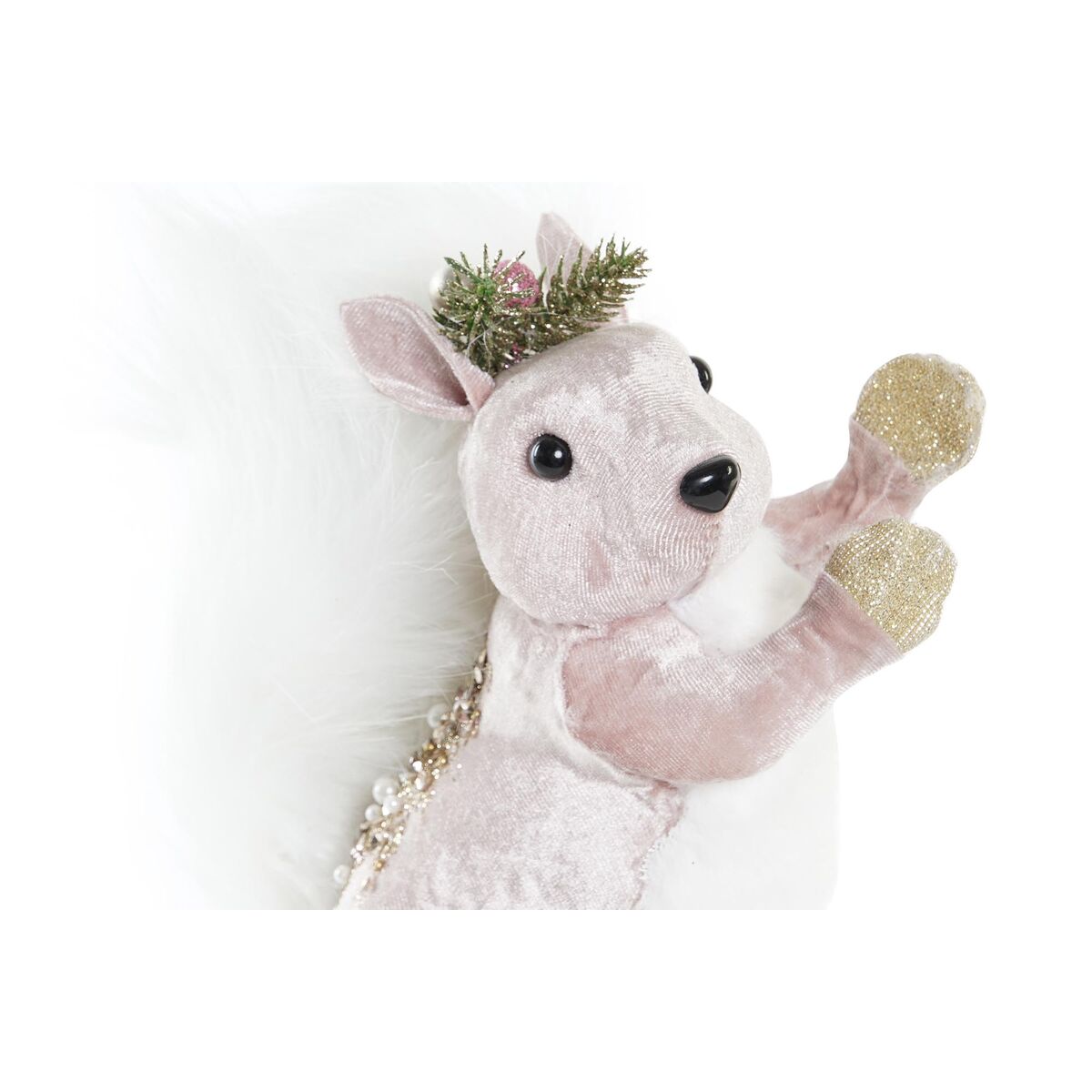 Christmas Ornament DKD Home Decor Polyester Squirrel (13 x 16 x 21 cm) (3) (3 Units)