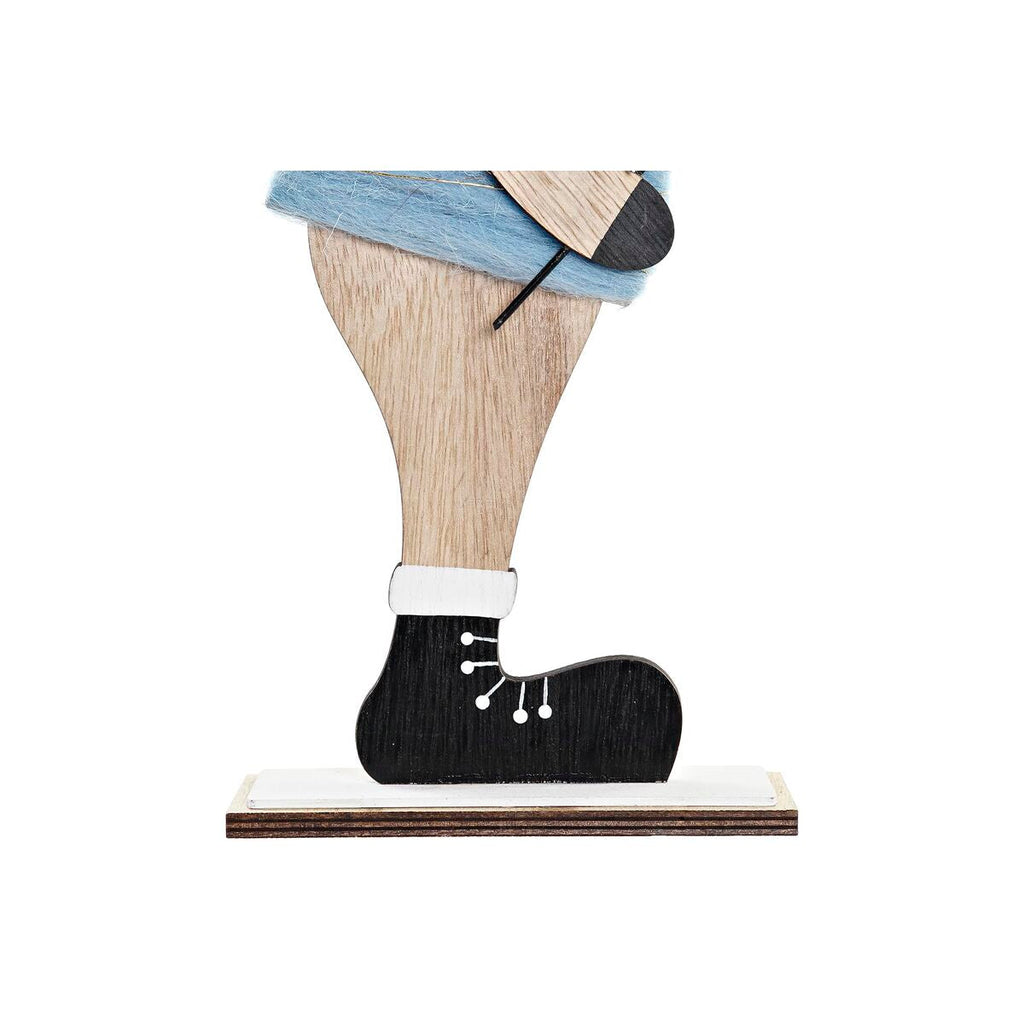 Christmas Ornament DKD Home Decor Wood Polyester Reindeer (5 x 22 x 41 cm) (4 Units)