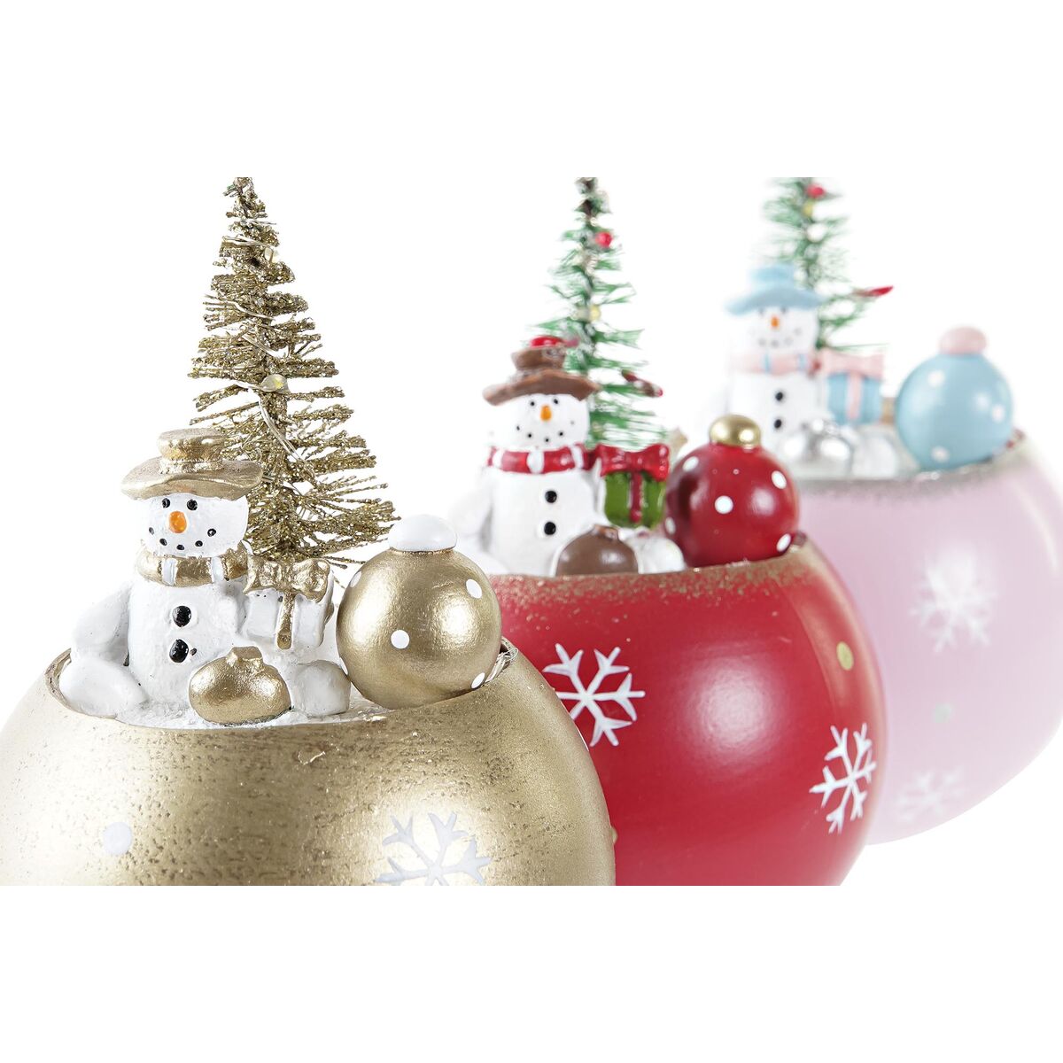 Christmas Ornament DKD Home Decor MDF (8 x 8 x 11 cm) (3) (3 Units)