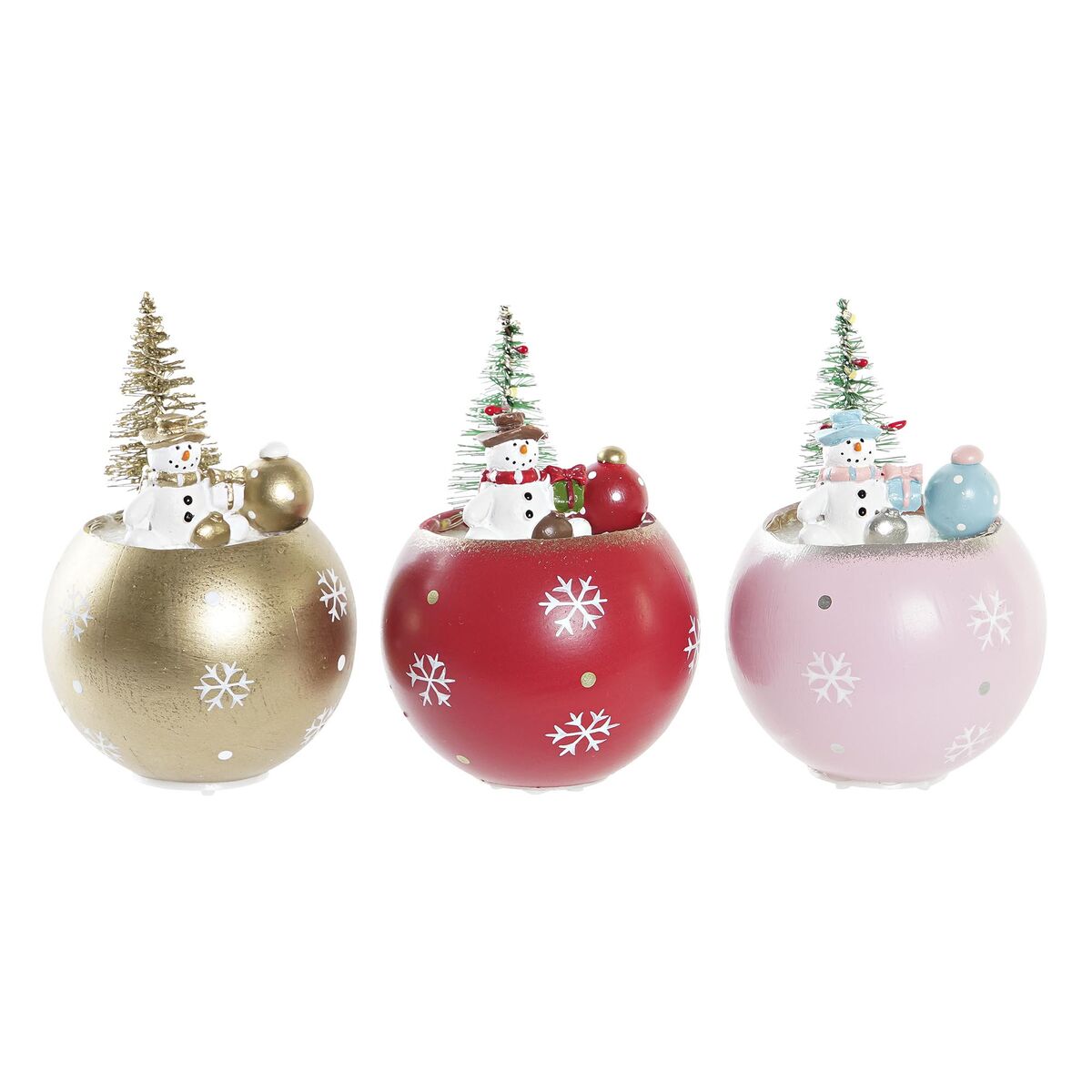 Christmas Ornament DKD Home Decor MDF (8 x 8 x 11 cm) (3) (3 Units)