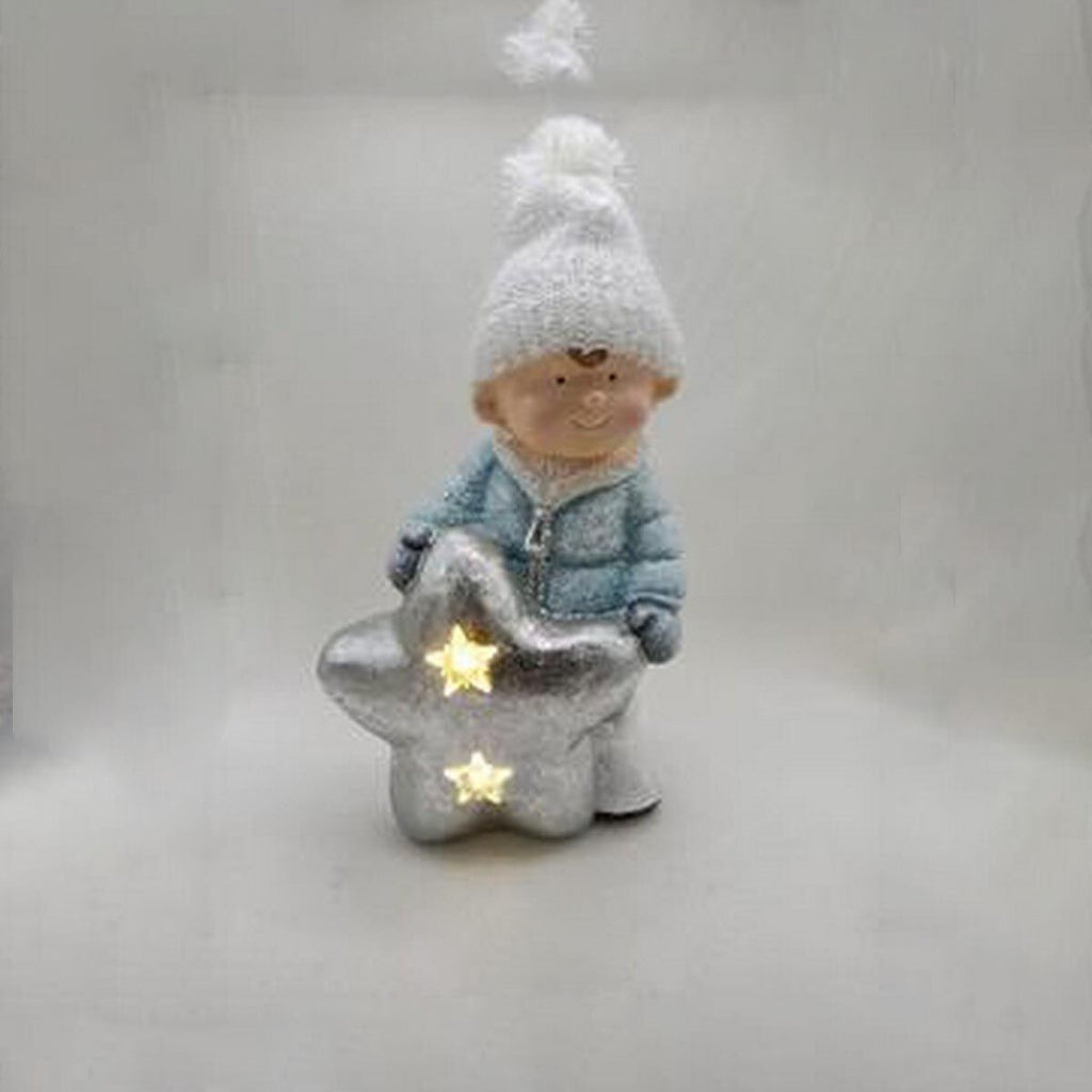 Christmas Ornament DKD Home Decor Boys Magnesium (25.5 x 18.5 x 39.5 cm) (2 Units)