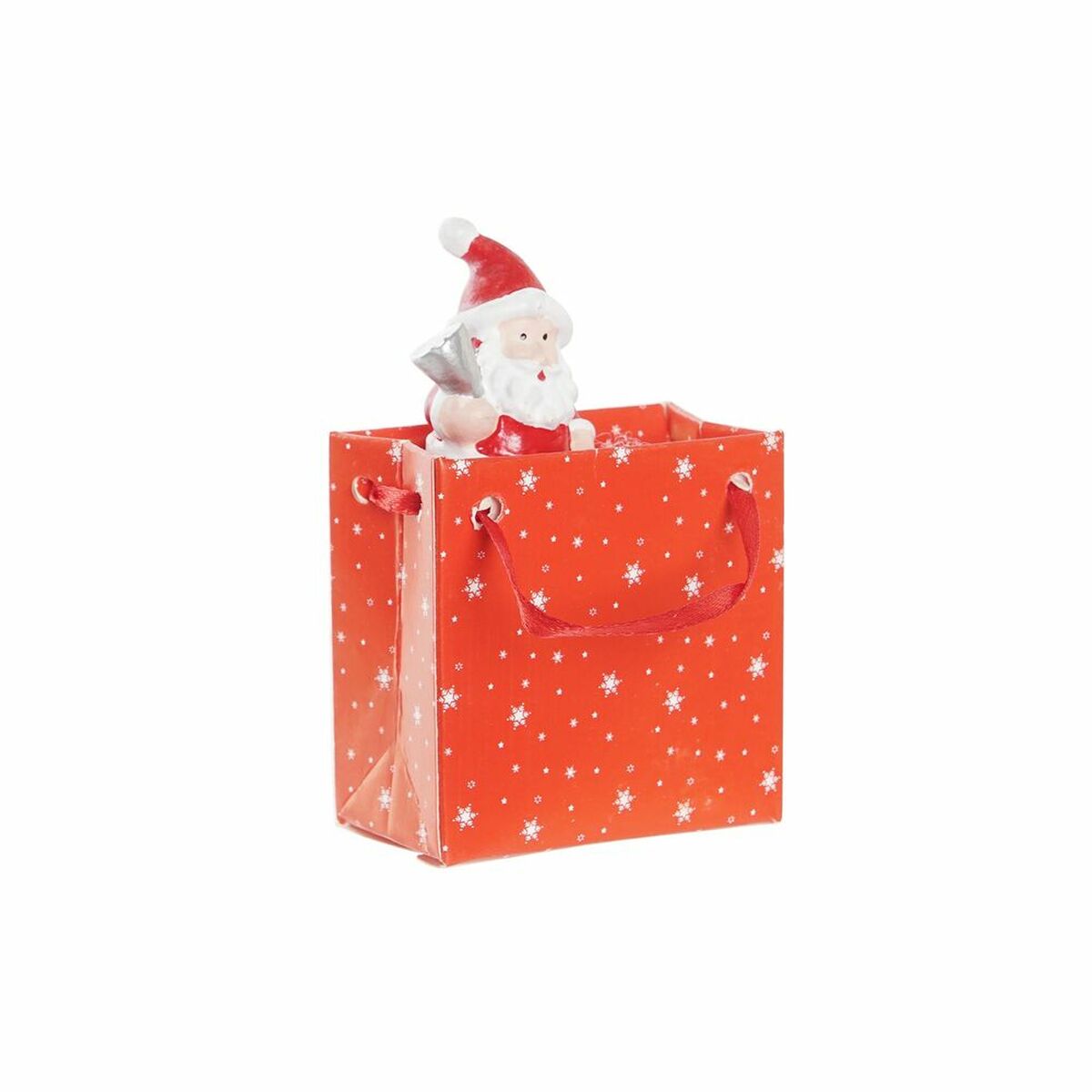 Adorno Natalício DKD Home Decor Resina Pai Natal (3,5 x 2,5 x 4 cm) (4 Unidades)