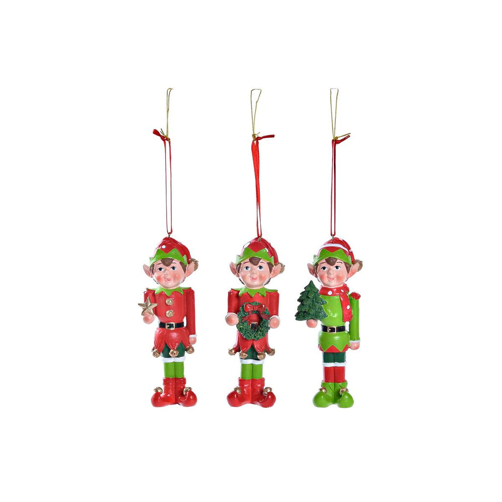 Christmas Ornament DKD Home Decor Resin Elf (5 x 4 x 14 cm) (3 Units)