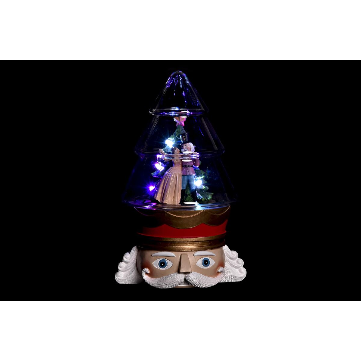 DKD Home Decor Christmas Light Decoration, Red and White (15 x 13.5 x 24 cm) (2 Units)