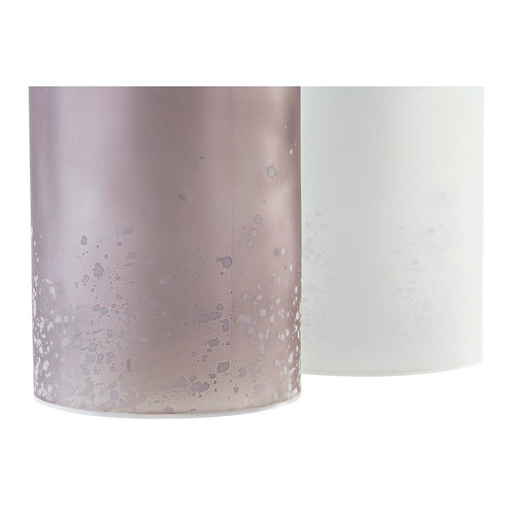 DKD Home Decor Christmas Light Decoration Brown White (11 x 11 x 25 cm) (2 Units)