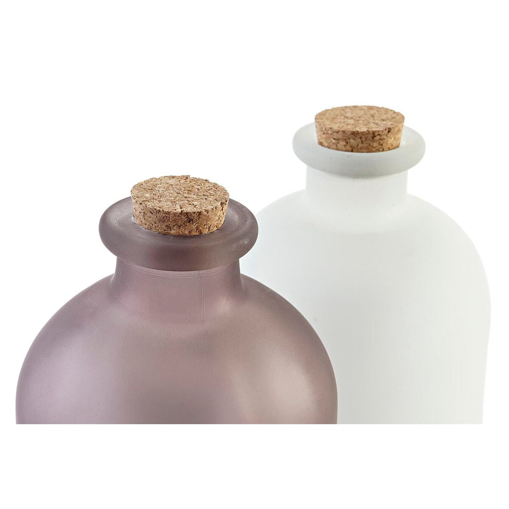 DKD Home Decor Christmas Light Decoration Brown White (11 x 11 x 25 cm) (2 Units)