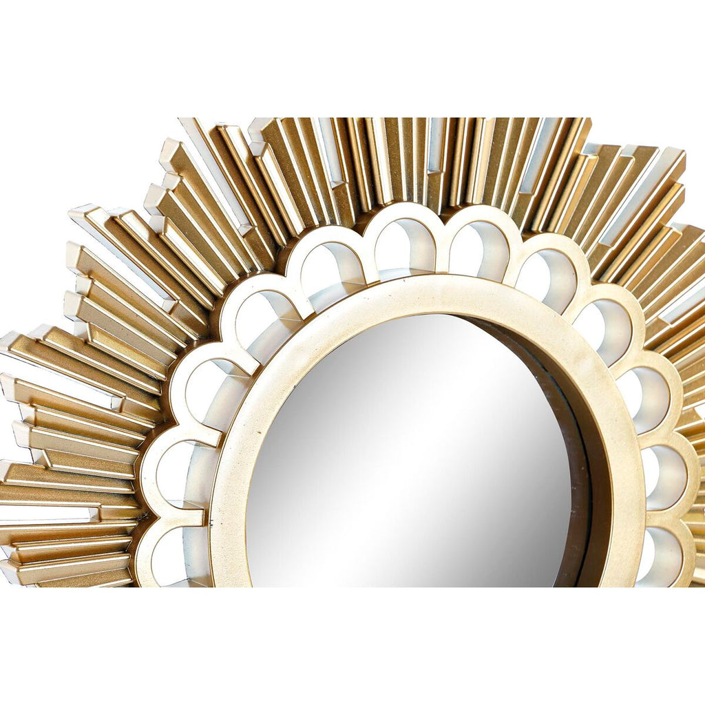 Reloj de pared con espejo DKD Home Decor, PP (25 x 2,5 x 25 cm) (2 unidades)