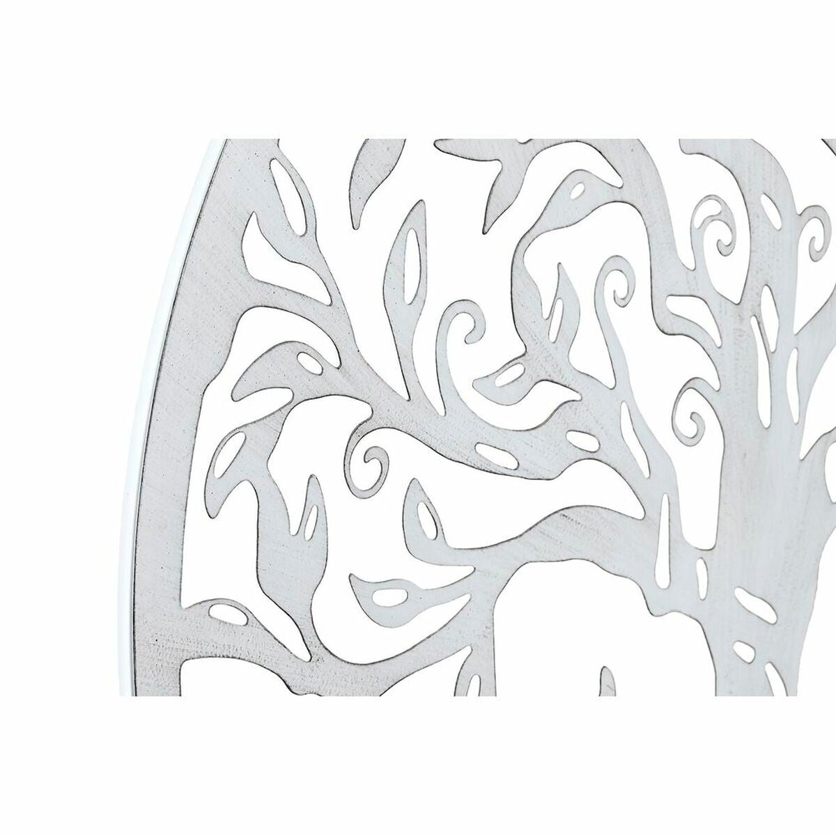 Decoración de pared DKD Home Decor Luna India Blanca de Metal Negro (2 Unidades) (60 x 1 x 60 cm)