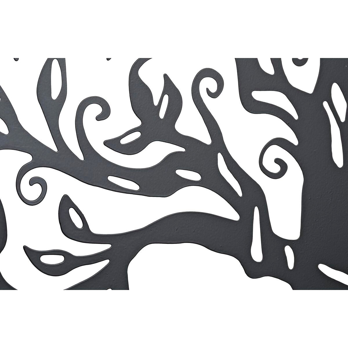 Decoración de pared DKD Home Decor Luna India Blanca de Metal Negro (2 Unidades) (60 x 1 x 60 cm)