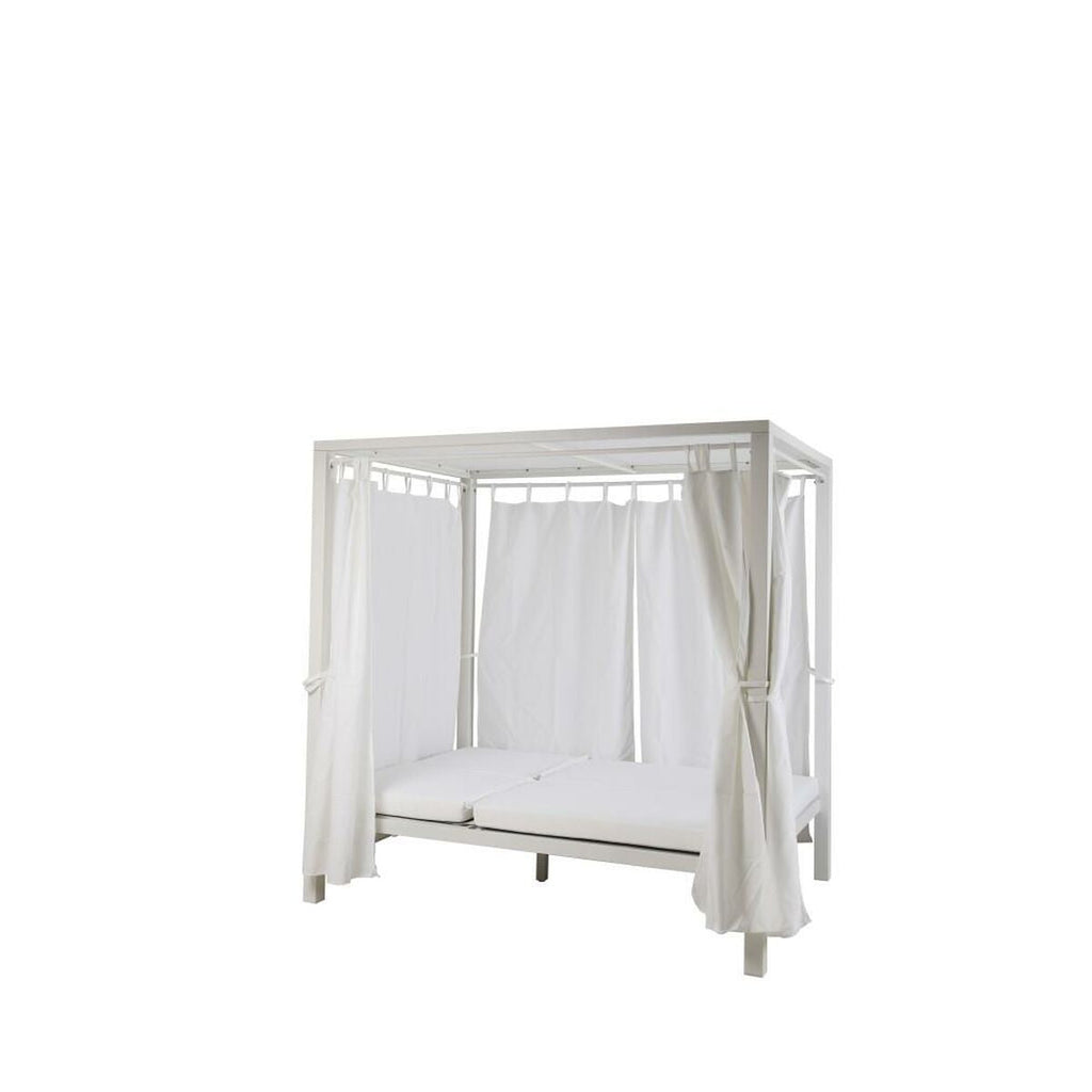 Cama para Jardim DKD Home Decor Branco Alumínio (148 x 188 x 205 cm)