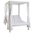 Cama para Jardim DKD Home Decor Branco Alumínio (148 x 188 x 205 cm)