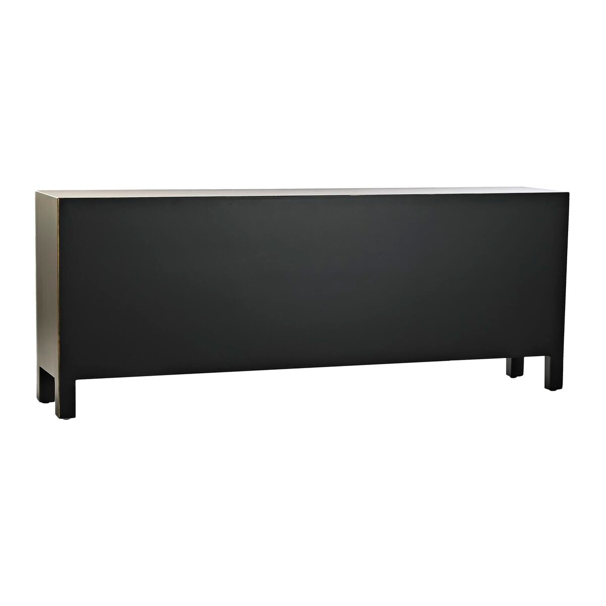 Móvel de TV DKD Home Decor Preto Oriental Branco Dourado Branco/Preto Metal Abeto Madeira MDF 130 x 26 x 51 cm
