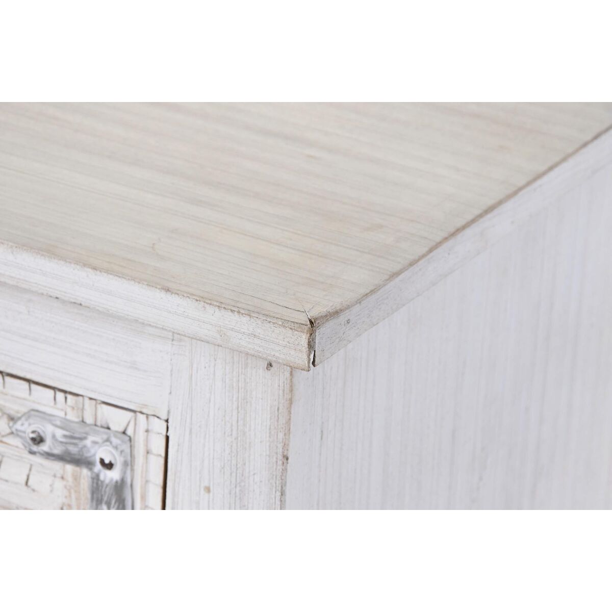 Móvel de TV DKD Home Decor Branco Madeira Madeira de mangueira 151 x 40 x 60 cm