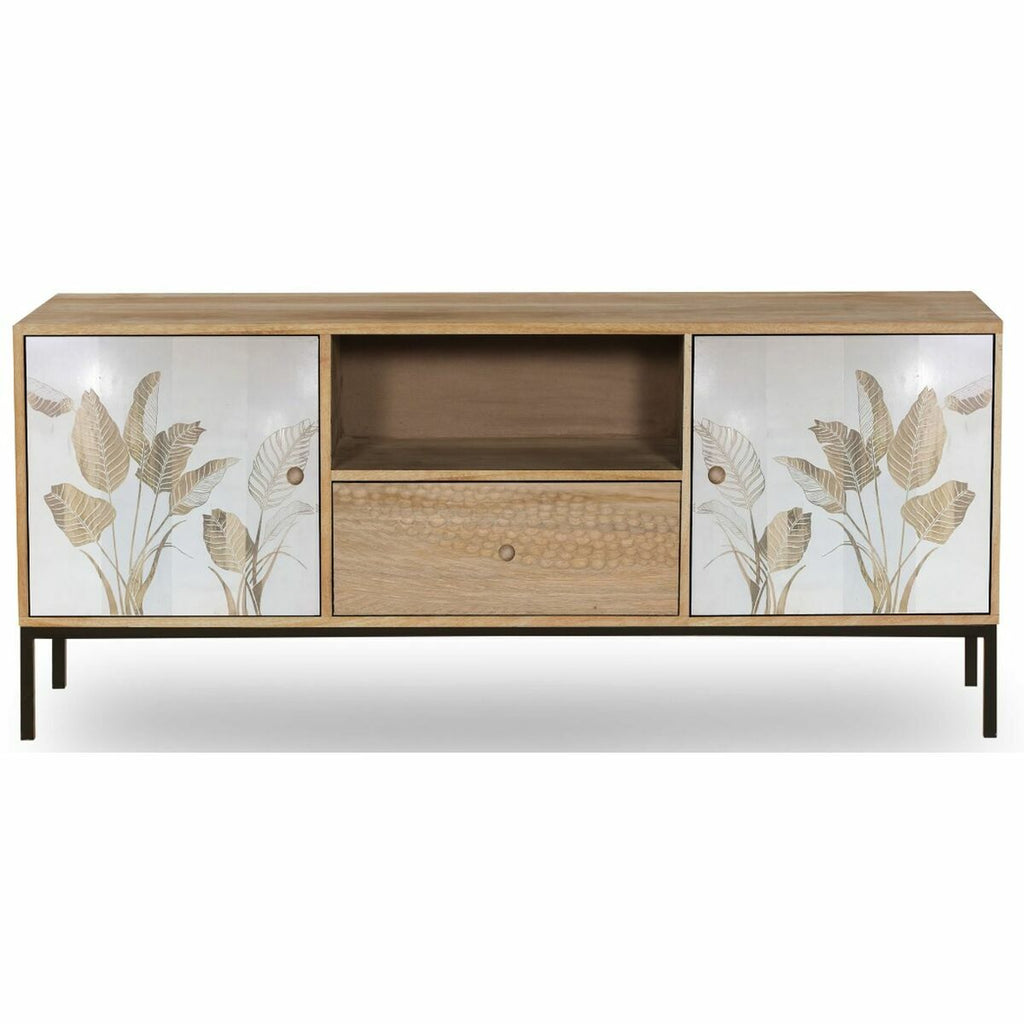 DKD Home Decor Metal Mango Wood TV Unit (140 x 40 x 50 cm)