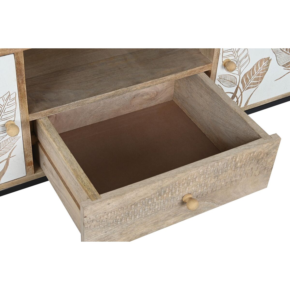 Móvel de TV DKD Home Decor Metal Madeira de mangueira (140 x 40 x 50 cm)