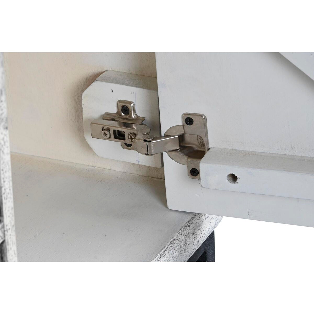 Móvel de TV DKD Home Decor Branco Bege Cinzento Multicolor Cerâmica Madeira de mangueira 130 x 40 x 56 cm