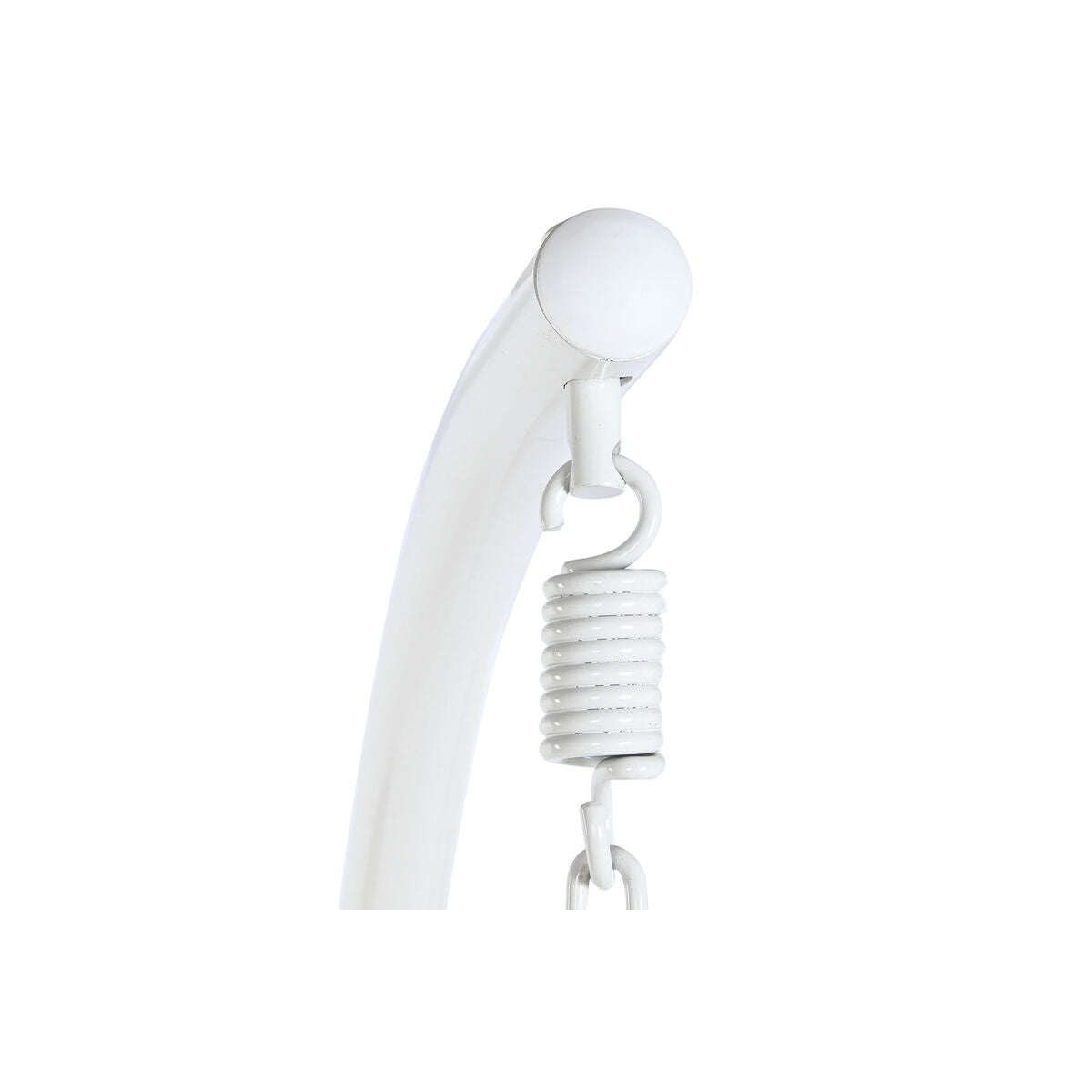 Silla colgante de jardín DKD Home Decor, metal blanco, aluminio, ratán sintético, 94 x 100 x 196 cm