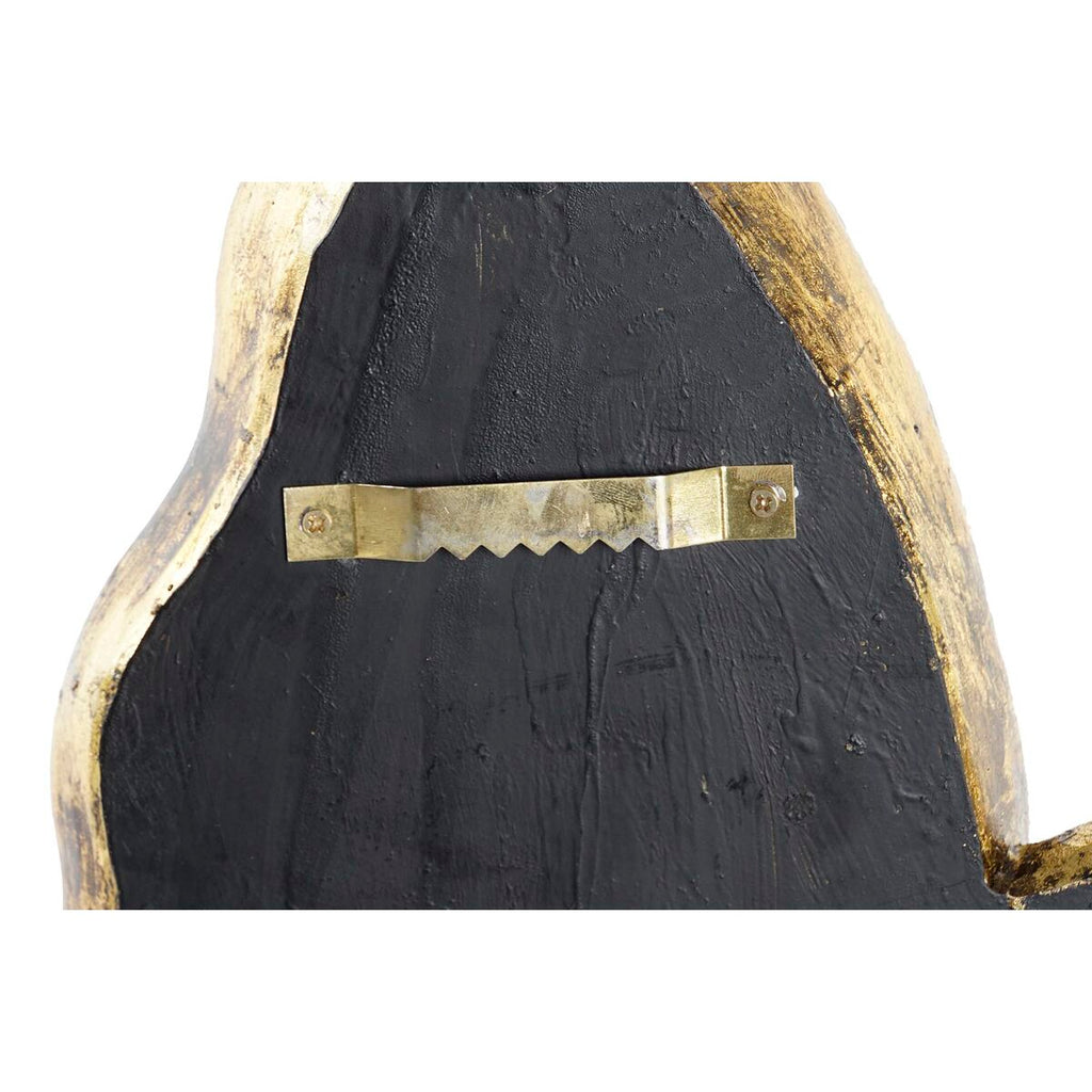 Decoração de Parede DKD Home Decor Espelho Dourado Resina Borboleta (36 x 4 x 30,5 cm)