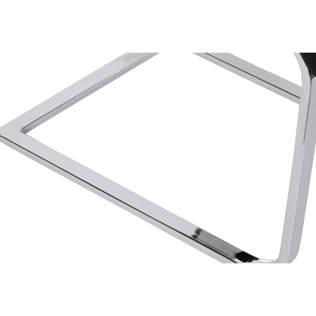 Cadeira de Sala de Jantar DKD Home Decor Preto Metal Poliuretano (59 x 45 x 102 cm)