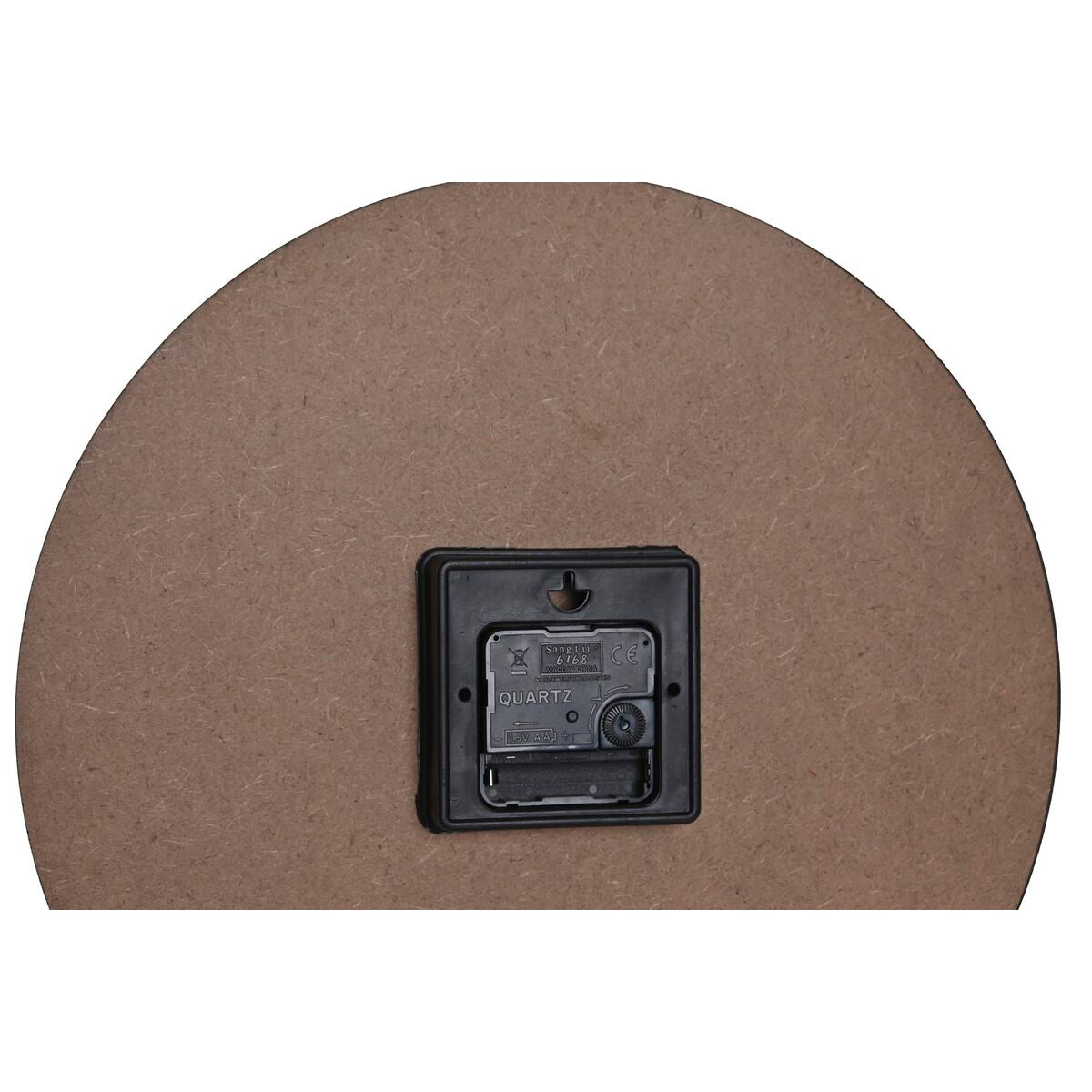 DKD Home Decor Black Multicolor Bloemen Modern Wall Clock, MDF Wood (34 x 4 x 34 cm) (3 Units)