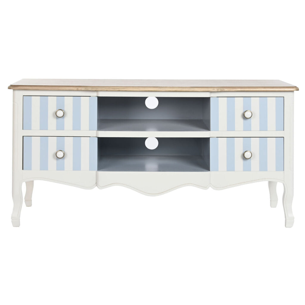 Móvel de TV DKD Home Decor Branco Azul celeste (120 x 48 x 60 cm)