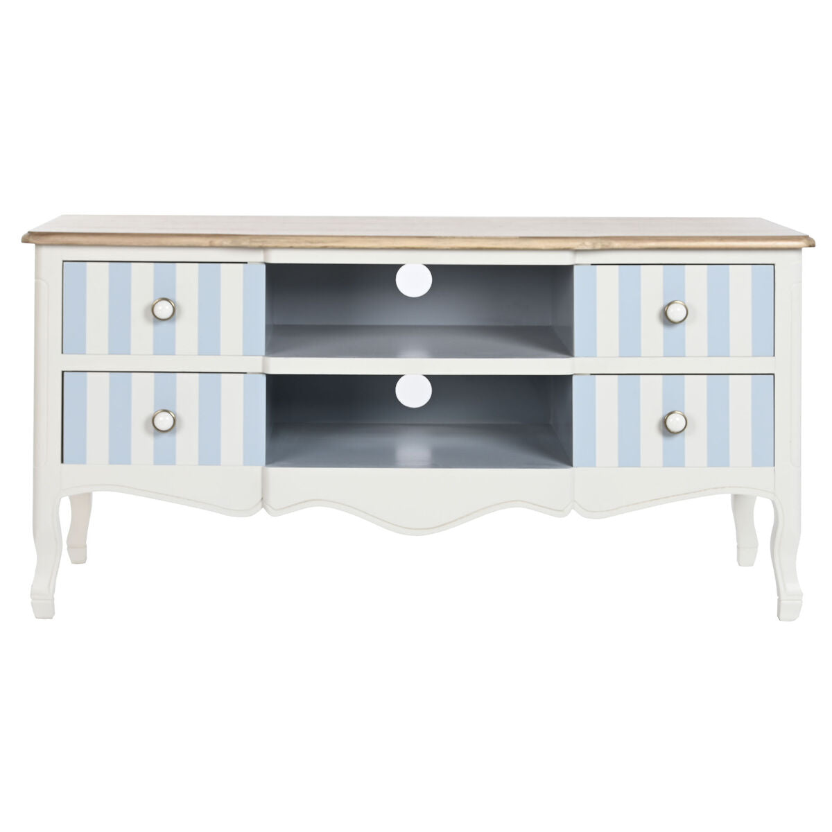 Móvel de TV DKD Home Decor Branco Azul celeste (120 x 48 x 60 cm)