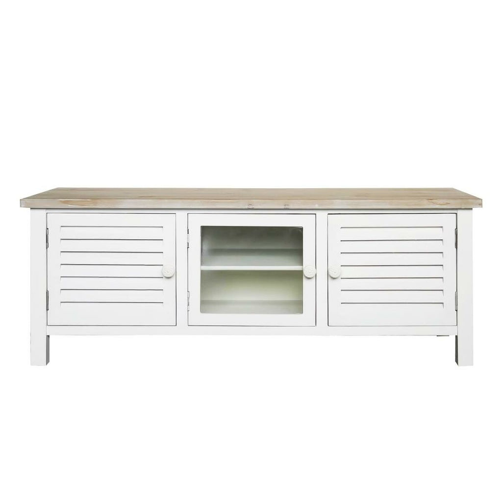 Móvel de TV DKD Home Decor Abeto Branco Madeira MDF 120 x 40 x 45 cm