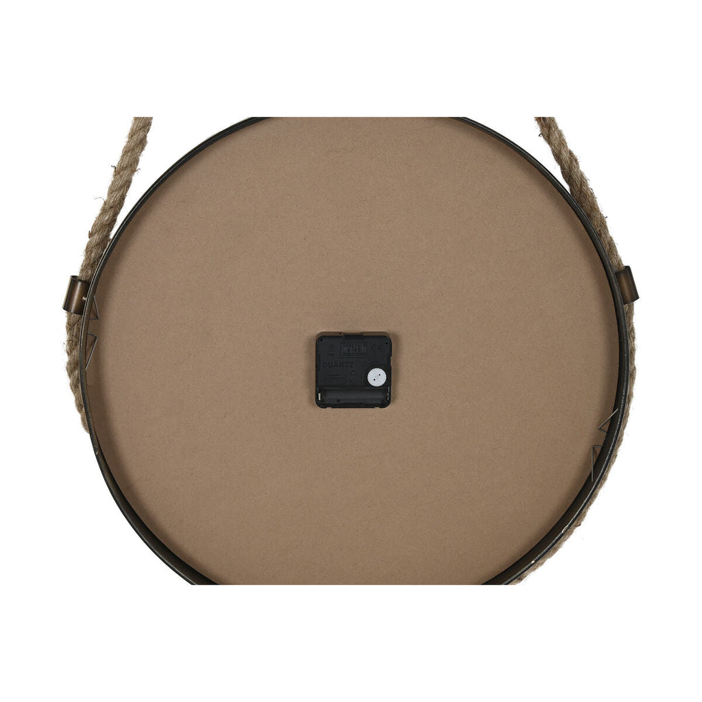 DKD Home Decor Wall Clock 43 x 8 x 71 cm Crystal Black Gold Iron (2 Units)