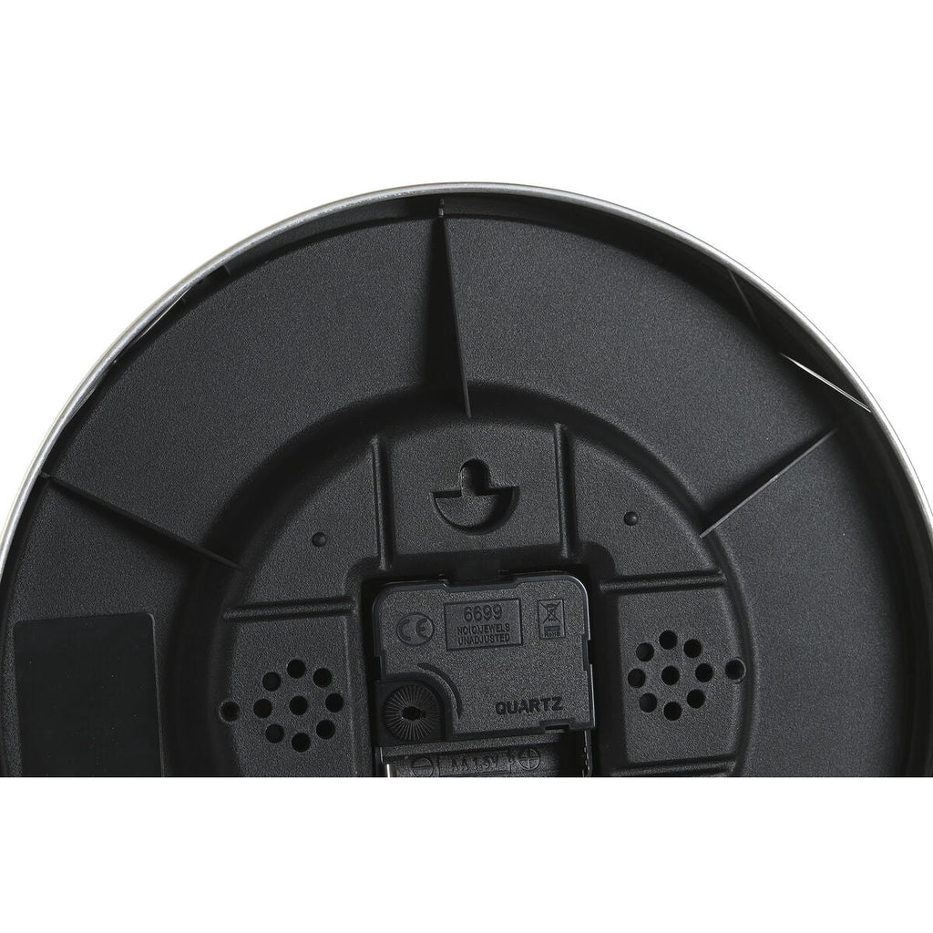 DKD Home Decor Wall Clock, White, Black, Gold, Aluminum, Ø 25 cm, 25 x 4 x 25 cm (2 Units)