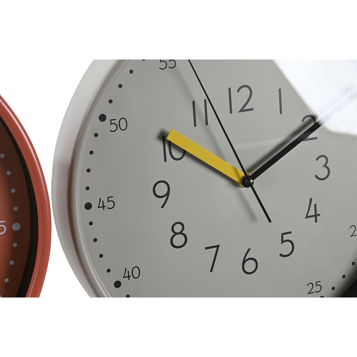 Reloj de pared DKD Home Decor, PVC terracota blanco turquesa, Urbana, 30 x 4,3 x 30 cm (3 unidades)