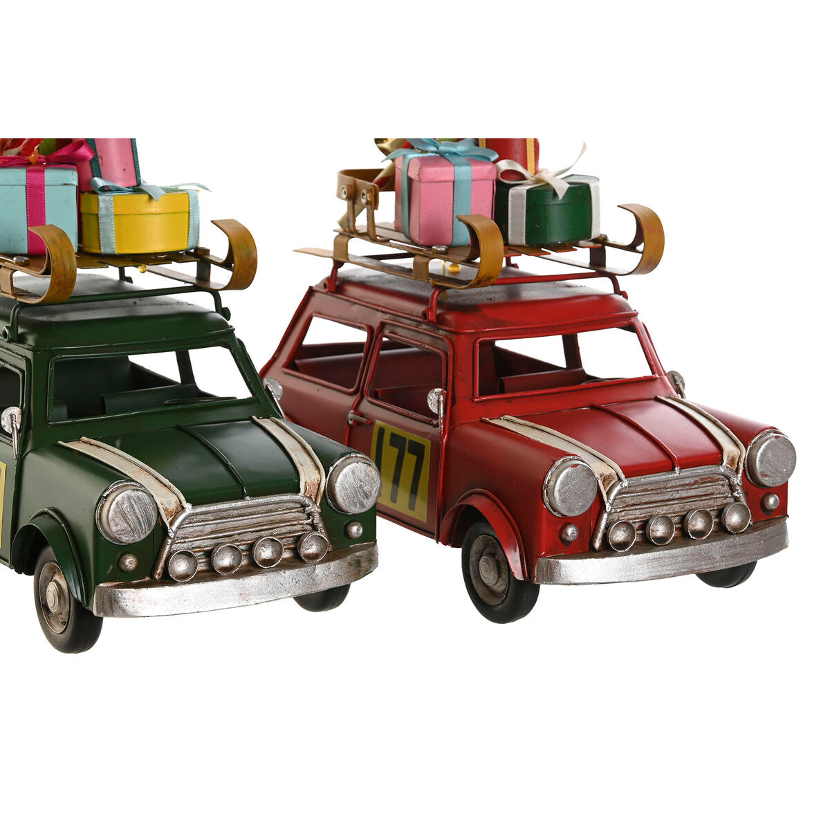 DKD Home Decor Christmas Ornament, Red Green, 25 x 12.5 x 19.5 cm (2 Units)