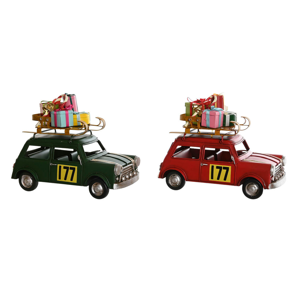 DKD Home Decor Christmas Ornament, Red Green, 25 x 12.5 x 19.5 cm (2 Units)